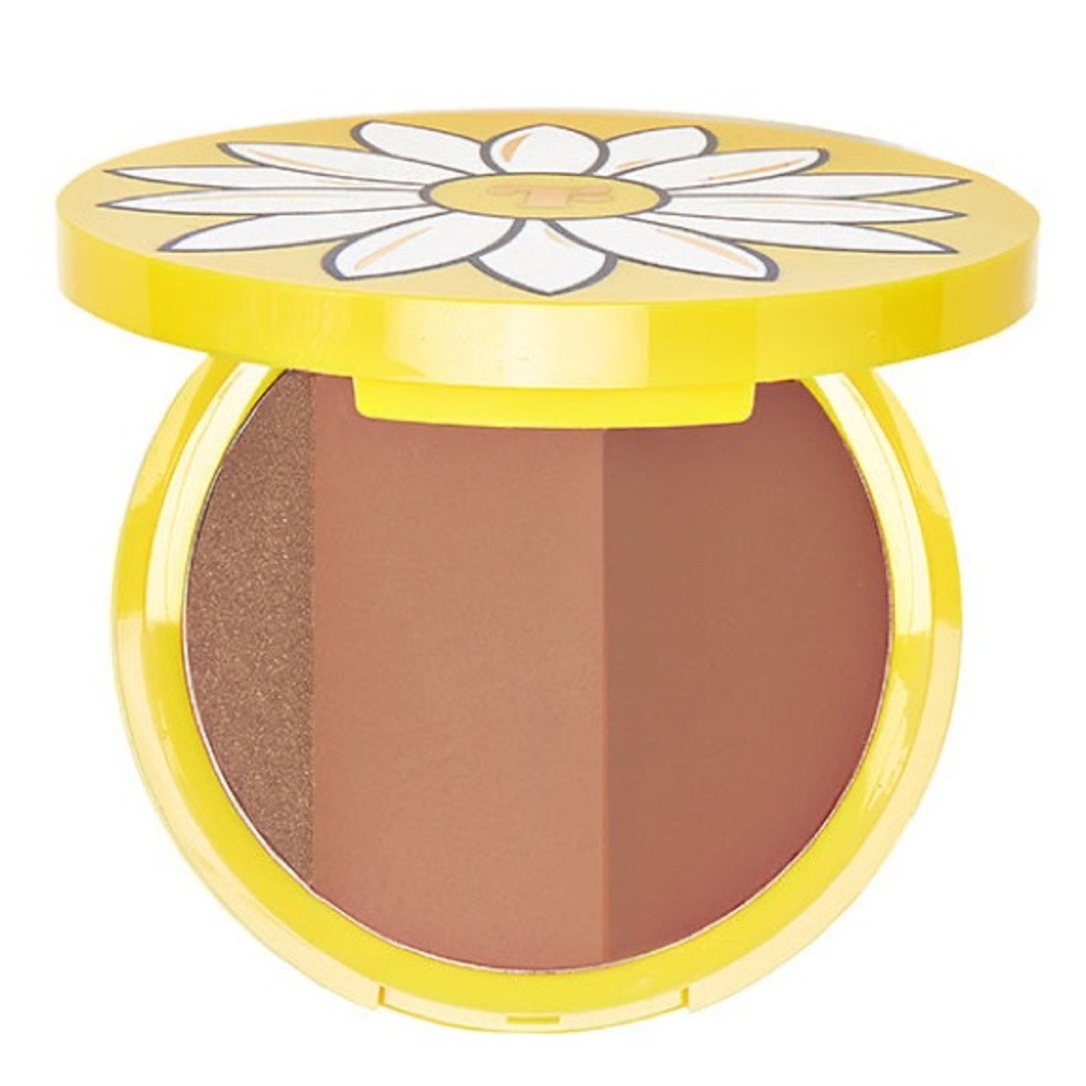 Trixie Cosmetics Yellow Floral Bronzer Compact